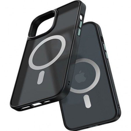 Mcdodo iPhone 14 Plus Uyumlu Mat Siyah Magsafe Kılıf PC-3101